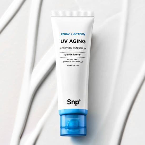 SNP PDRN Ectoin UV Aging Recovery Солнцезащитная сыворотка SPF 50+ PA++++ 50 мл