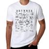 Drum Set Kit Vintage Patent Drummer Drawing Print T-Shirt Cotton Tshirt 100% T Shirt Personalised T-Shirt