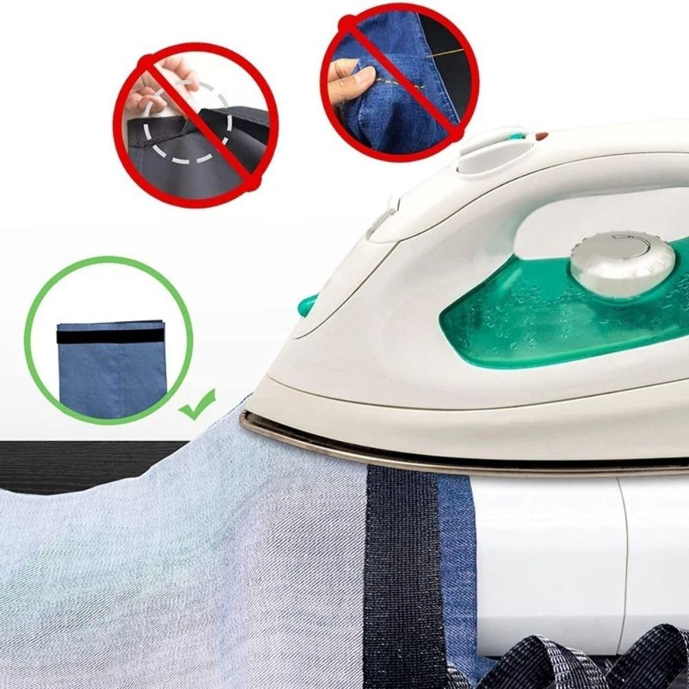 1-5m Iron on Hem Tape Washable Fabric Fusing Tape Multifunctional Trouser Edge Paste Jeans Hemming