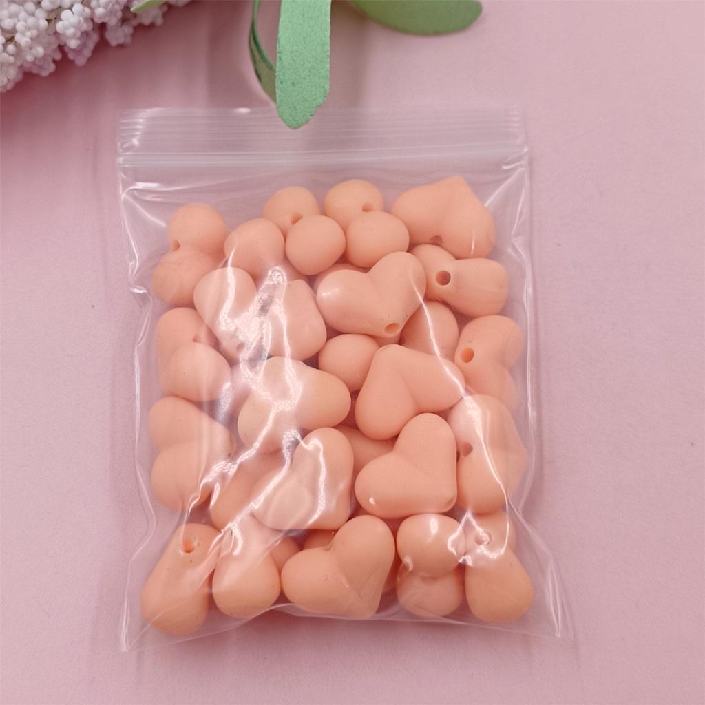 Товары для дома, вечеринки, модные украшения своими руками, аксессуары, цепочка для мобильного телефона, материалы для творчества, сердце, 9 цветов, 30 шт., однотонные резиновые бусины 15x11 мм