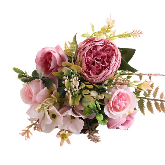 Искусственный цветок, устойчивый к увяданию, винтажный, легкий, яркий, реалистичный, искусственный цветок пиона для офиса