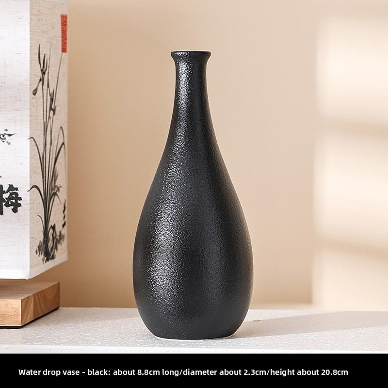 Простая керамическая современная ваза Элегантная глазурованная отделка Подарок на новоселье Домашний декор