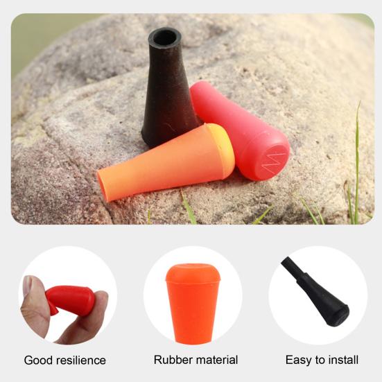 3Pcs Rubber Arrow Tip Tear-resistant Soft Arrowheads Durable Practice Arrows Tips Sports Accessories