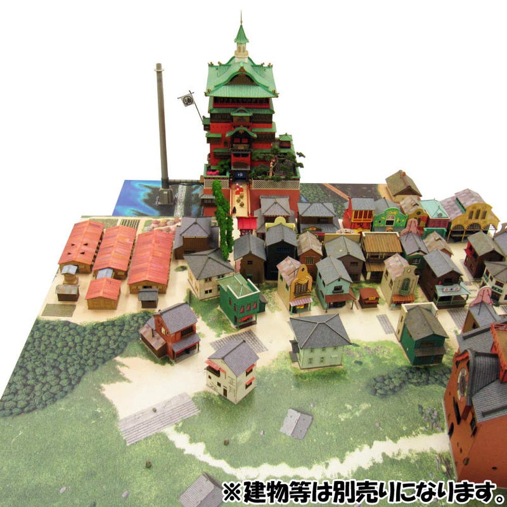 Sankei Studio Ghibli Series Унесенные призраками Таинственный город Диорама Бумажная поделка 1/150 MK07-32
