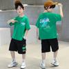 Summer Boys' Short-Sleeved Suits Cool T-Shirt and Shorts Set for Kids