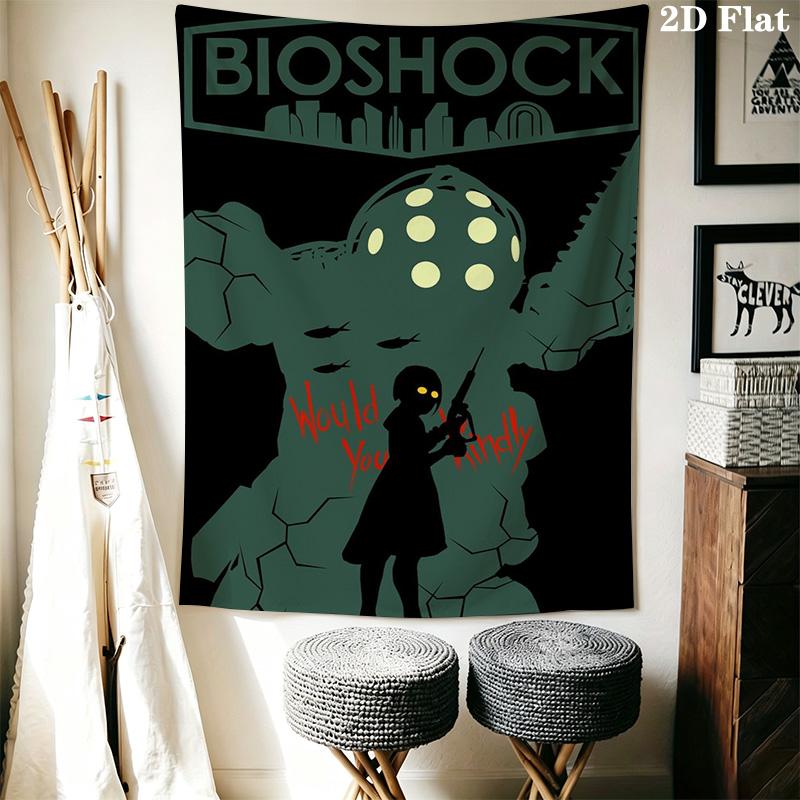 BioShock Pattern Home Decor Tapestry, Wall Hanging, Decorative RV Wall Cloth.SGT0917058