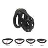 LUST Chastity Men's Lock Chaste Vessel Black Light Pvc Penile Ring Snap Ring Multi Size Cage SM Sex Toys BDSM 3D Invisible Lock
