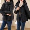 New Cotton-padded Women's Winter Short Loose Small Thickened Cotton-padded Jacket Hooded Jacket