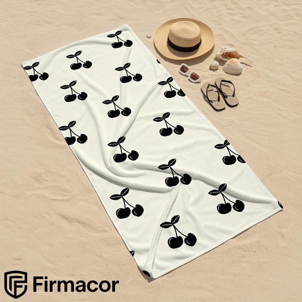 Line Cherry Cartoon Anime Beach Towel Microfiber Quick Dry Super Absorbent Soft Bath Towel for Kids Adults Travel