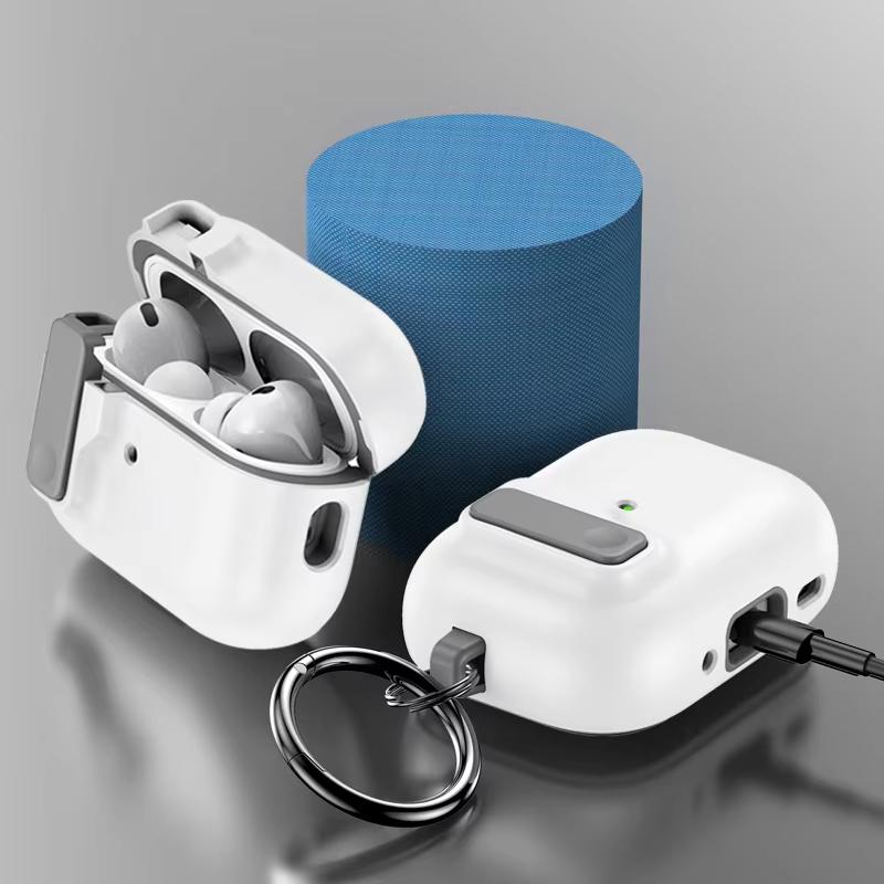 Чехол с автоматическим переключателем Secure Lock, совместимый с AirPods Pro 2-го поколения, защитный чехол с чехлом Apple Air Pods 3 2