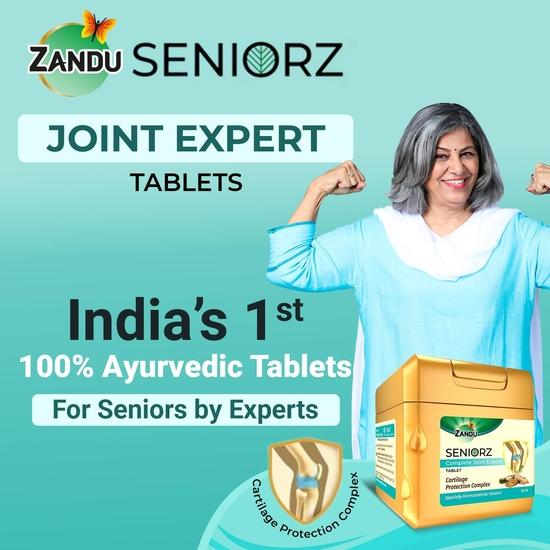 Zandu Seniorz Complete Joint Expert Tablet, 60 Tablets Helps Protect Joints, Relieve Joint Pain & Make Joints Strong, Supports Overall Joint Health