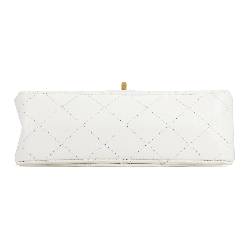 Chanel Сумка на плечо из телячьей кожи 2.55, Мини-сумка через плечо женская Белая AS0874-Y04634-10601