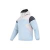Originals Sporty Down Jacket With Printed Logo And Zip Hood Men Outerwear Blue HS9467