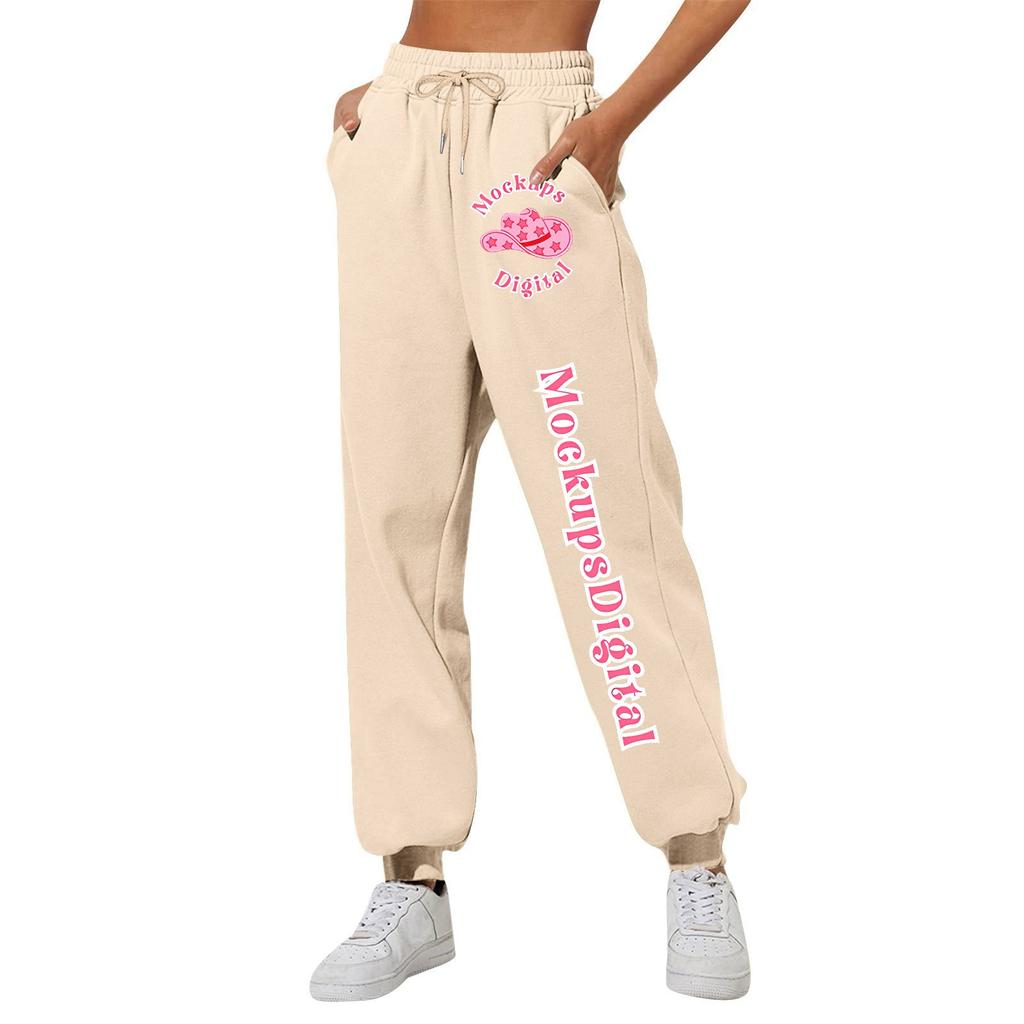 Женские повседневные модные спортивные штаны с мелким принтом повседневные брюки