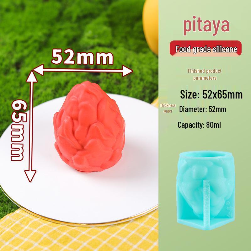Силиконовая форма для 3D клубничного мороженого и фруктового мусса пищевого качества