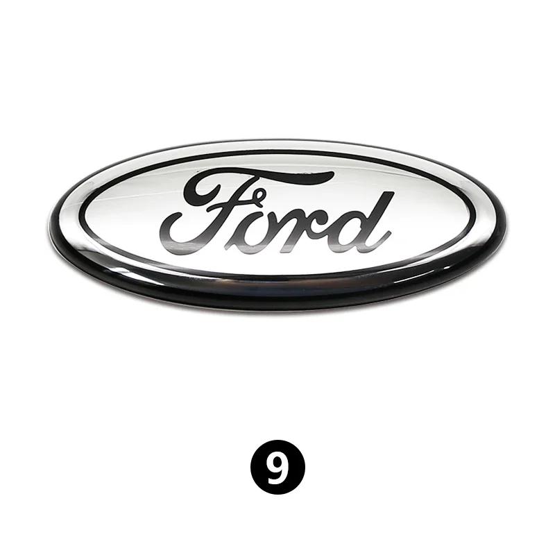 Car Sticker Ford New 2025 Hot Metal Front Grille Rear Trunk Emblem Stickers for Ford Focus Mondeo Ranger 3D Car Logo Badge Water