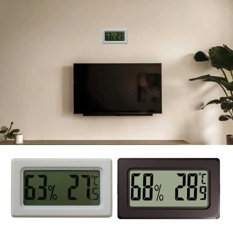 Digital Thermometer Hygrometer Meters Gauge Indoor Large Number Display Temperature Humidity for Home Office Humidors