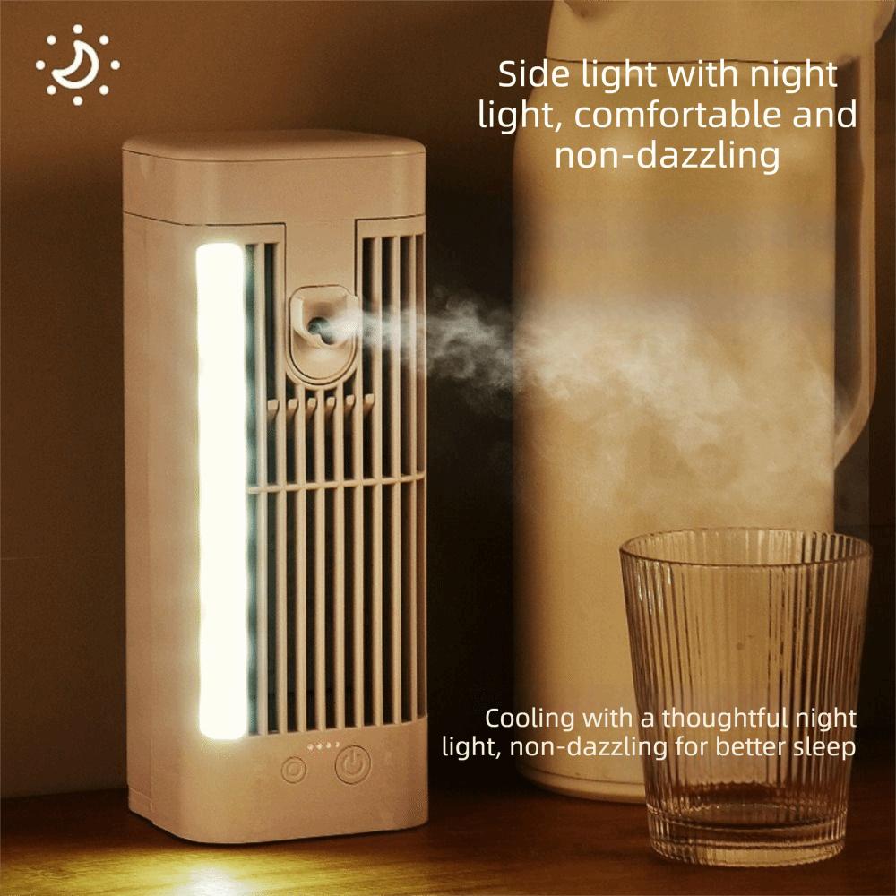 Dual Spray Desktop Air Cooler Mute Operation USB Air Cooler Air Cooler Humidifier Portable Cooling
