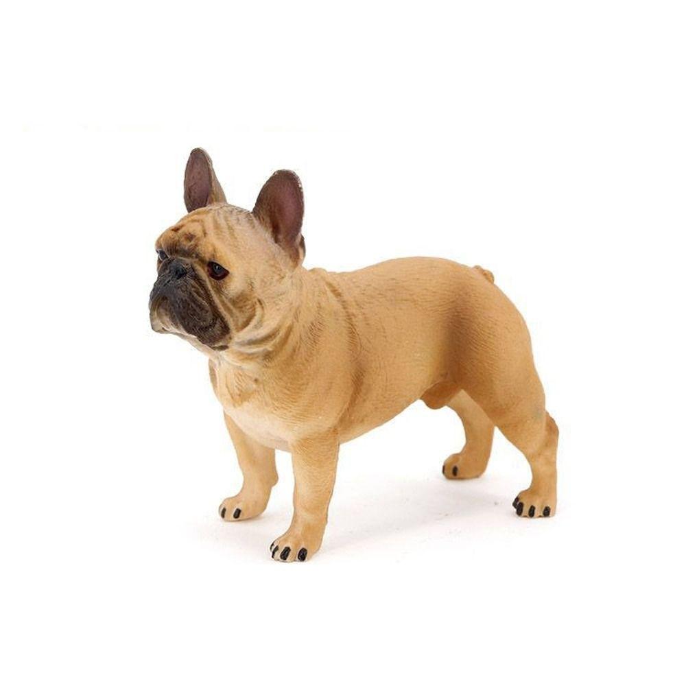 Реалистичная модель животного собаки Фермерская собака Французский бульдог Фигурка Щенок Домашний питомец Бульдог Фигурка Домашний декор