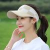 Summer Knitted Hat Sun Visor Letter Hollow Beach Cap Sun Hat Baseball Cap Empty Top Hat Sun Cap
