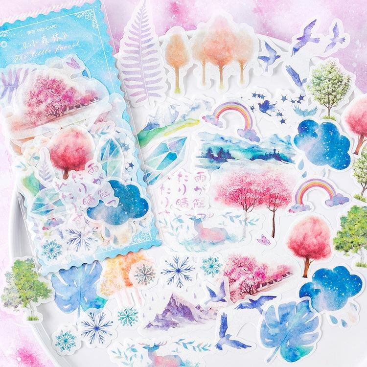 60pcs Vintage INS Stickers pack Creativity Decorative collage Hand Account Diary Stick Labels Junk Journal Scrapbooking material