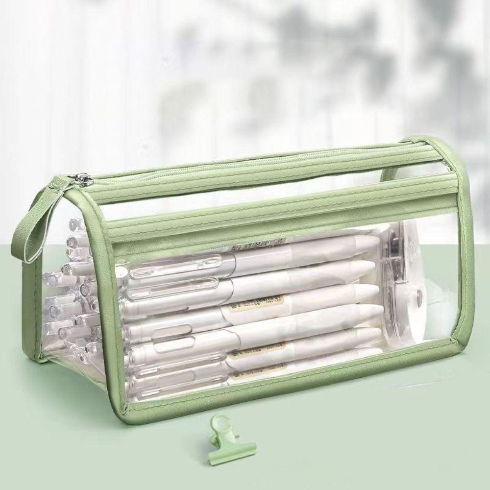 Сумка для канцелярских товаров большой вместимости Прозрачный органайзер для канцелярских товаров Многофункциональная сумка для ручек Подарок