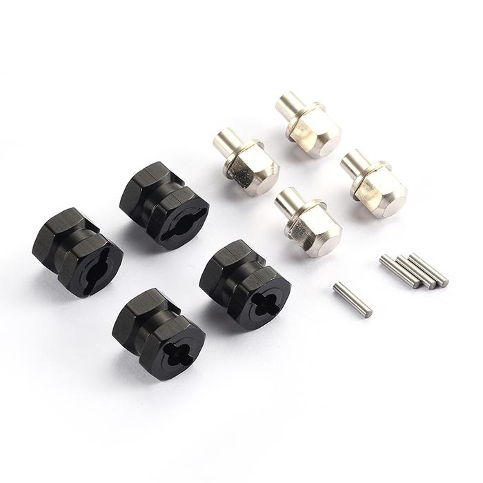 4pcs 12mm Hex 12/15/17mm Coupler Tire Extended Adapter for Traxxas Hsp Redcat Rc4wd Tamiya Axial SCX10 RC Crawler Big Foot Car