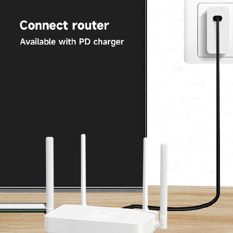 Кабель питания USB C на DC5.5mmX2.1mm, вход USB Type C, выход DC12V, для зарядки, прочный