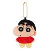 Sanei Boeki Crayon Shin-chan Flat Mascot, Shin-chan Mascot, W7.5 X D3.5 X H9.5cm Plush Toy