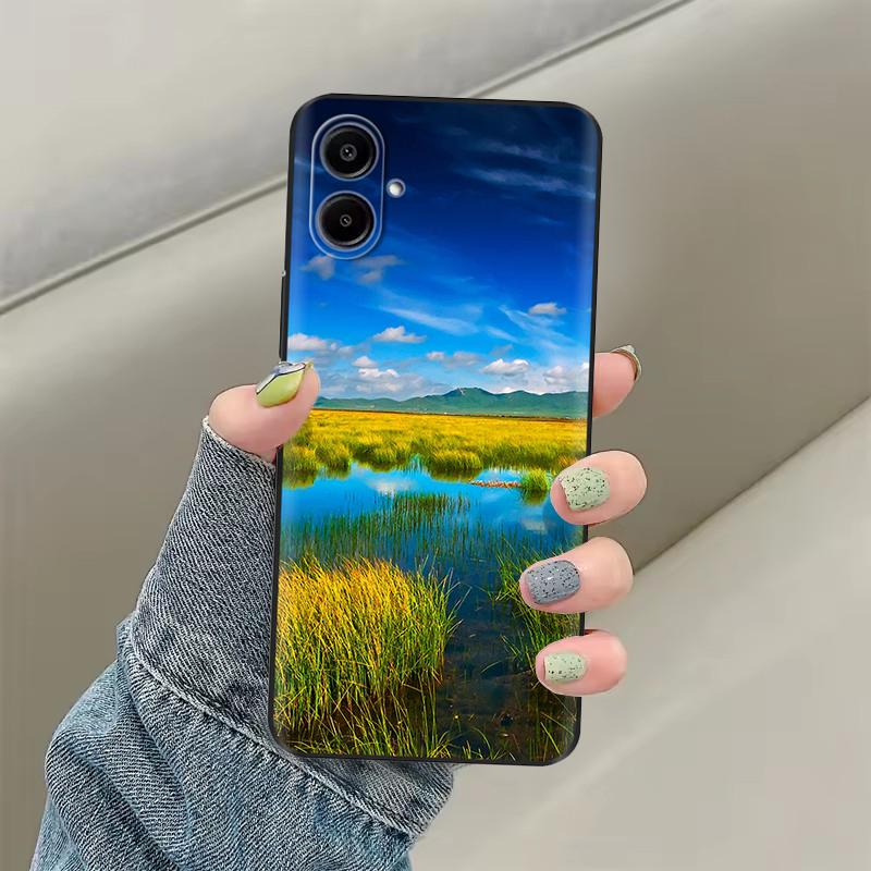 Чехол для Samsung Galaxy A07 4G Чехол для Samsung A07 Милый Цветочный Принт Мягкие Силиконовые Чехлы Для Samsung A07 A 07 Чехол Fundas