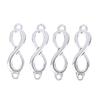 20 шт. Подвески Ссылка Символ бесконечности Соединение Серебряный цвет Подвески Изготовление своими руками