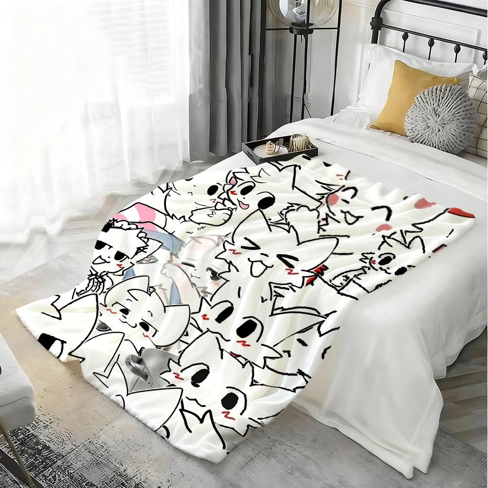 Character B-Boykisser Throw Lightweight 240g Flannel Blanket Soft Skin-friendly for Summer Cooling
