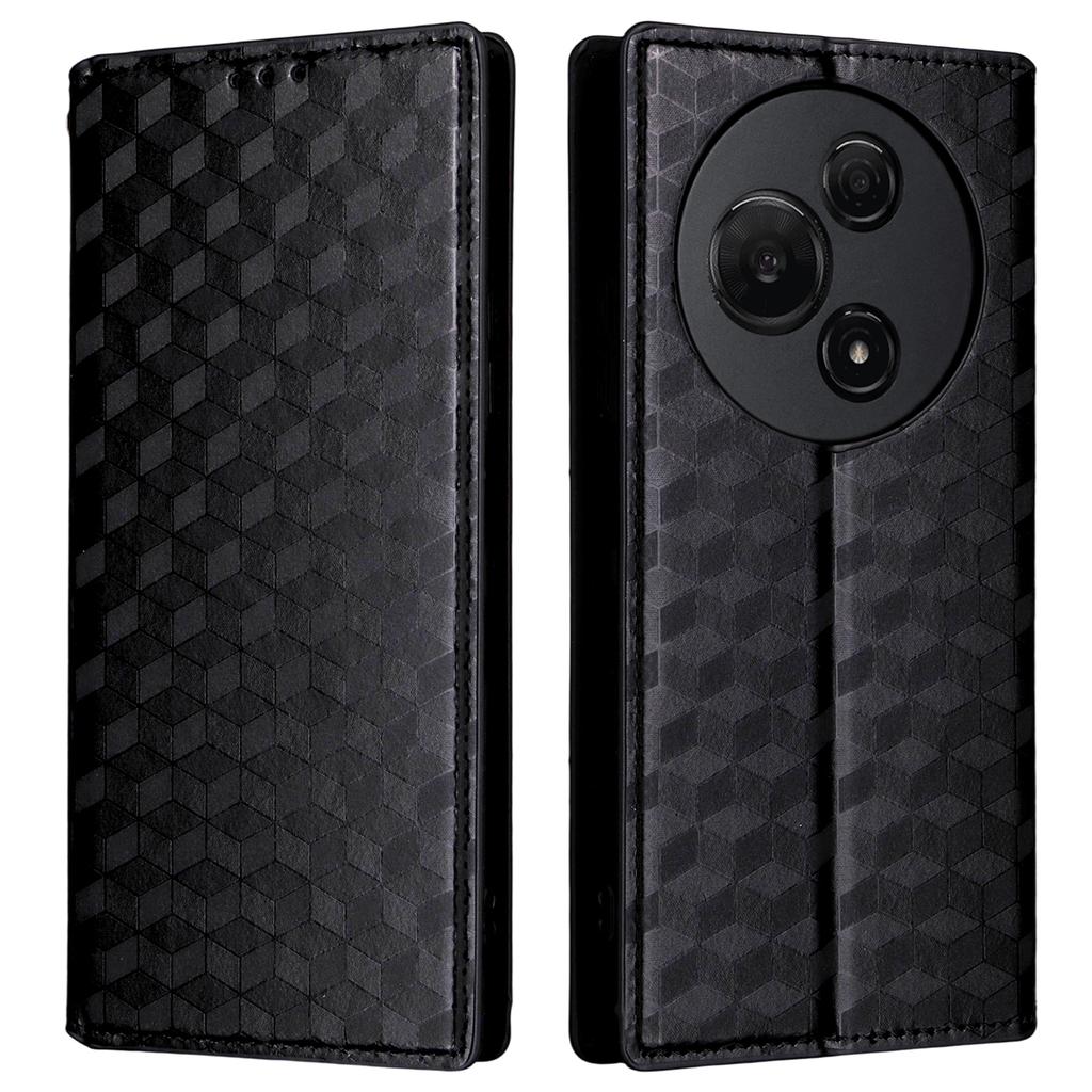 For TCL 60 NxtPaper 4G Case Wallet Rhombus Imprinted Leather Phone Cover