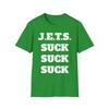 Футболка Jets Suck Suck Suck Softstyle - Спортивная футболка, Подарок для фанатов НФЛ