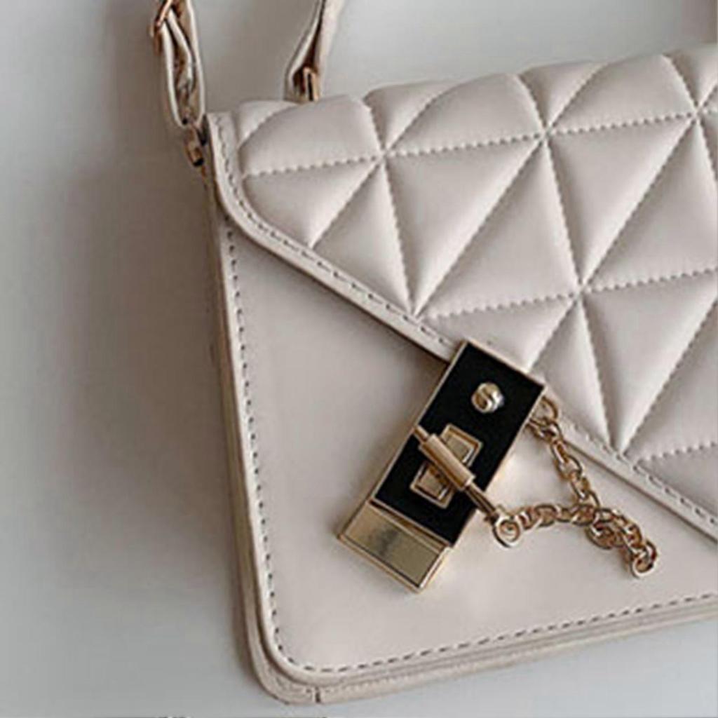 Small Handbags for Women Fashion Large Capacity PU Adjustable Shoulder Bag Underarm Bag for Dating White