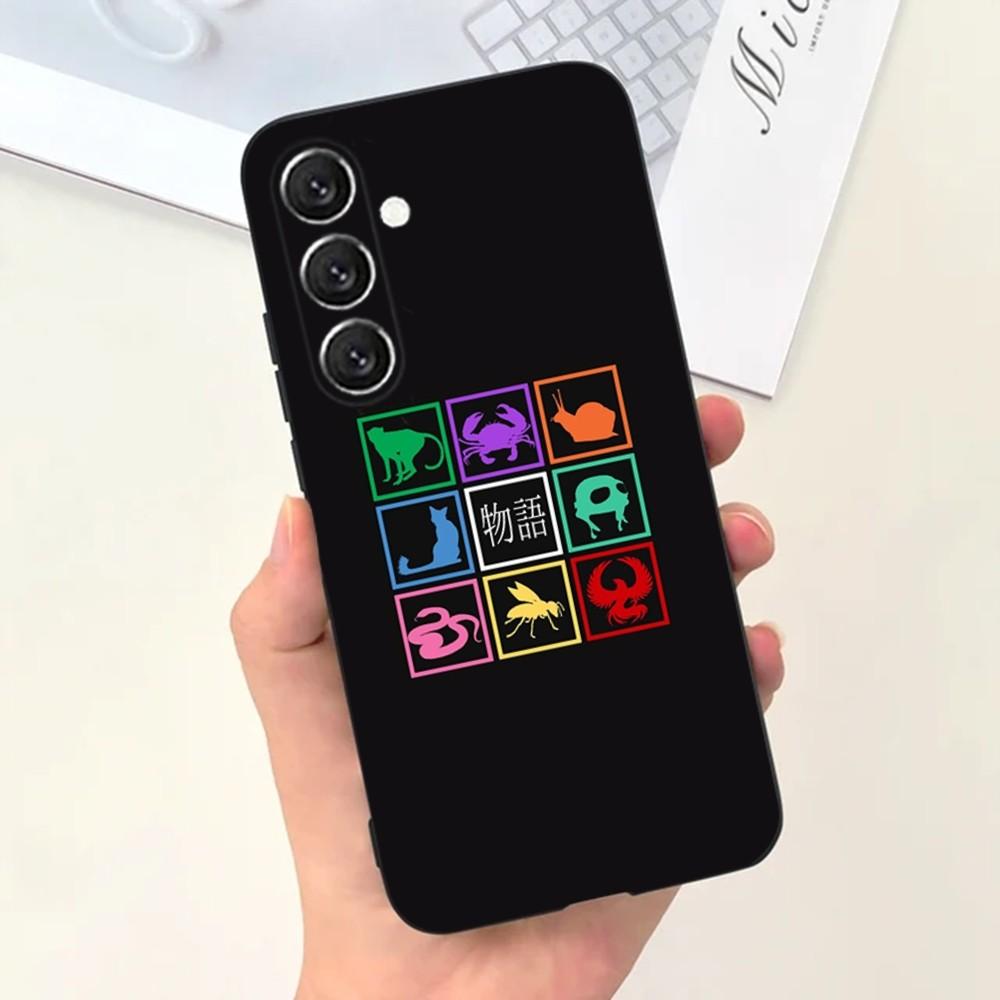 Серия Monogatari Чехол для телефона Для Samsung S25,S24,S21,S22,S23,S30,Ultra,S20,Plus,Fe,Lite,Note,10,9,5G Черный Чехол