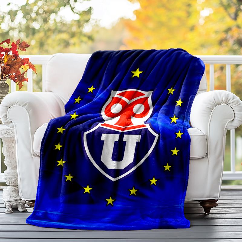 Universidad de Chile Flannel Blanket Soft All-Season Throw, Design for Camping, Car Travel, Hiking Sofa, Bed, Office Perfect Gift for Parties