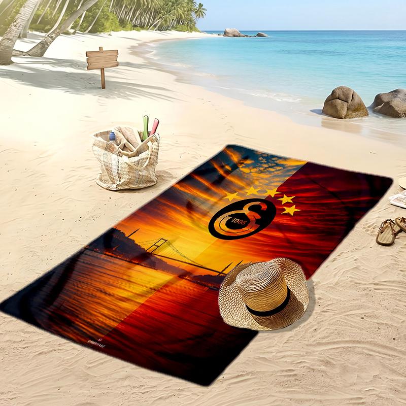 Galatasaray Football Printed Beach Towel Quick Dry Soft TowelPortable Large Rectangular Beach Blanket for Travel Swimming Pool