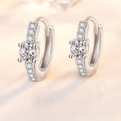 Серьги из стерлингового серебра 925 пробы, темпераментные, простые, с цирконами, модные, подарок на день рождения, годовщину