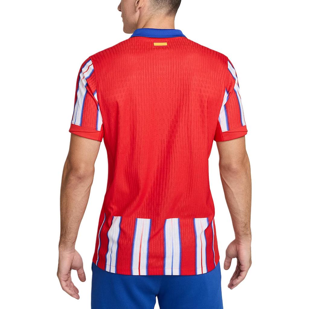 Nike Футболка Atletico Madrid 2024/25 Home легкая, быстросохнущая, удобная, с коротким рукавом, мужская, королевско-синяя, светло-красная, белая FN8769-405