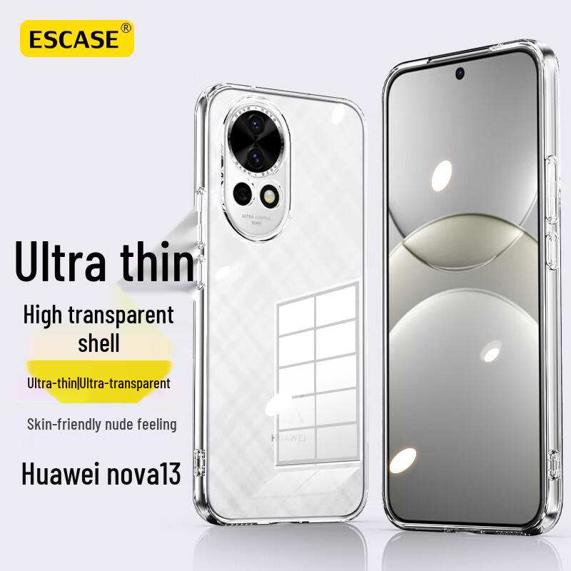ESCASE Прозрачный противоударный чехол для телефона для серии Huawei Nova