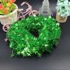 Glitter Finish Christmas Star Decoration Five-Pointed Star Wire Star Garland  Christmas Party