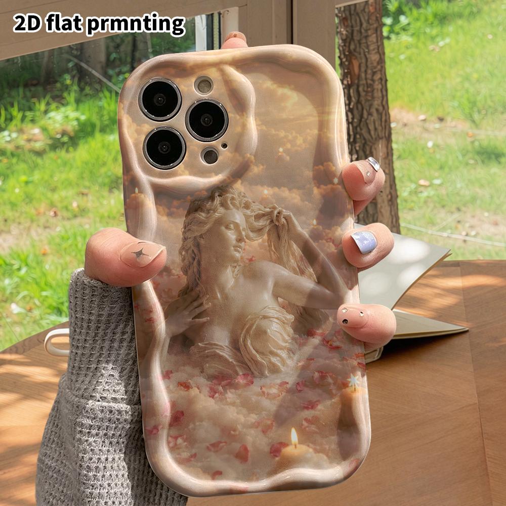 Phone Case: 2D flat, suitable for iPhone 18 17 16 15 14 13 12Pro protective case, phone decoration, cloud sea rose, Halloween and Christmas gifts