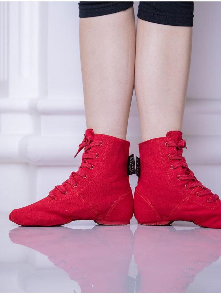 Черные парусиновые балетки и джазовки с высоким верхом и мягкой подошвой для мужчин и женщин