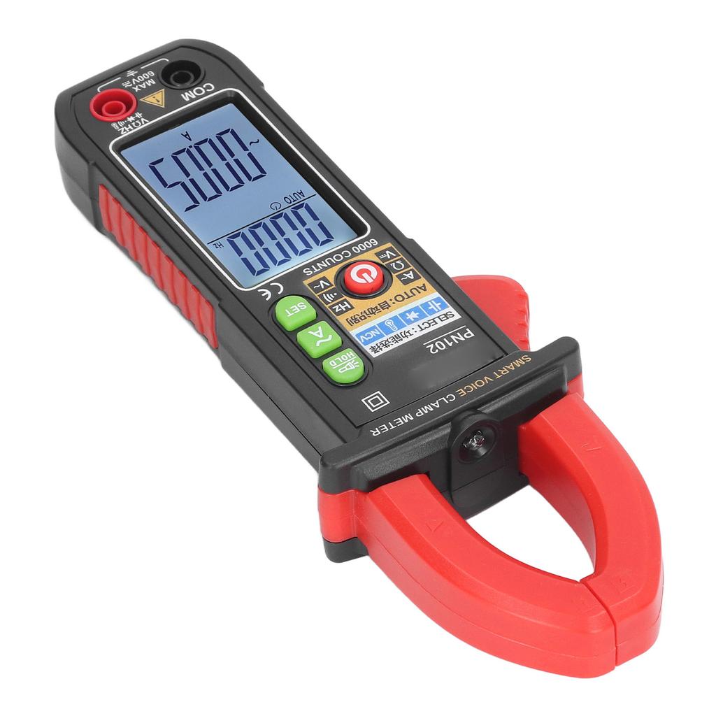Токоизмерительные клещи от 6 В до 600 В, мультиметр с голосовым оповещением, тестер, автоматический выбор диапазона, измеритель переменного/постоянного тока и напряжения для электриков