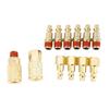 12 Pcs Quick Coupler Pneumatic Brass Plated Iron Quick Fitting Connector NPT 1 4in