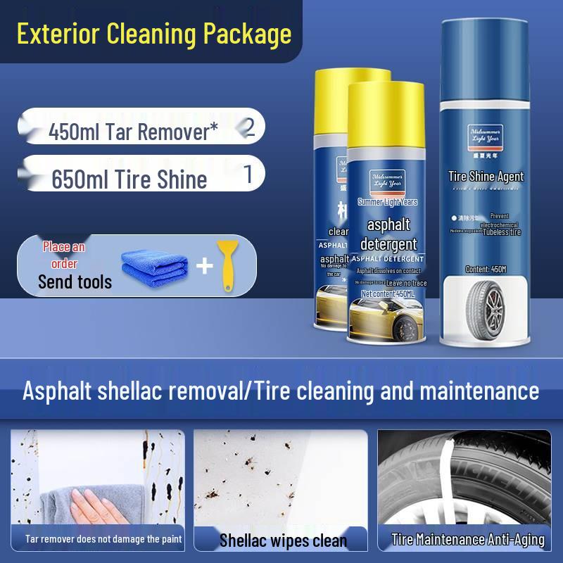 Asphalt & Stain Remover: Effective Car Wash for White Vehicles - Tackles Tree Sap and Gum