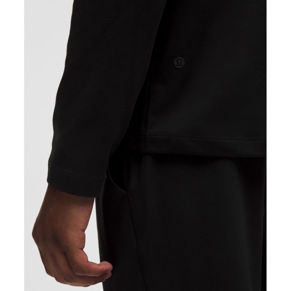 Lululemon Мягкая хлопковая футболка с длинным рукавом Blk