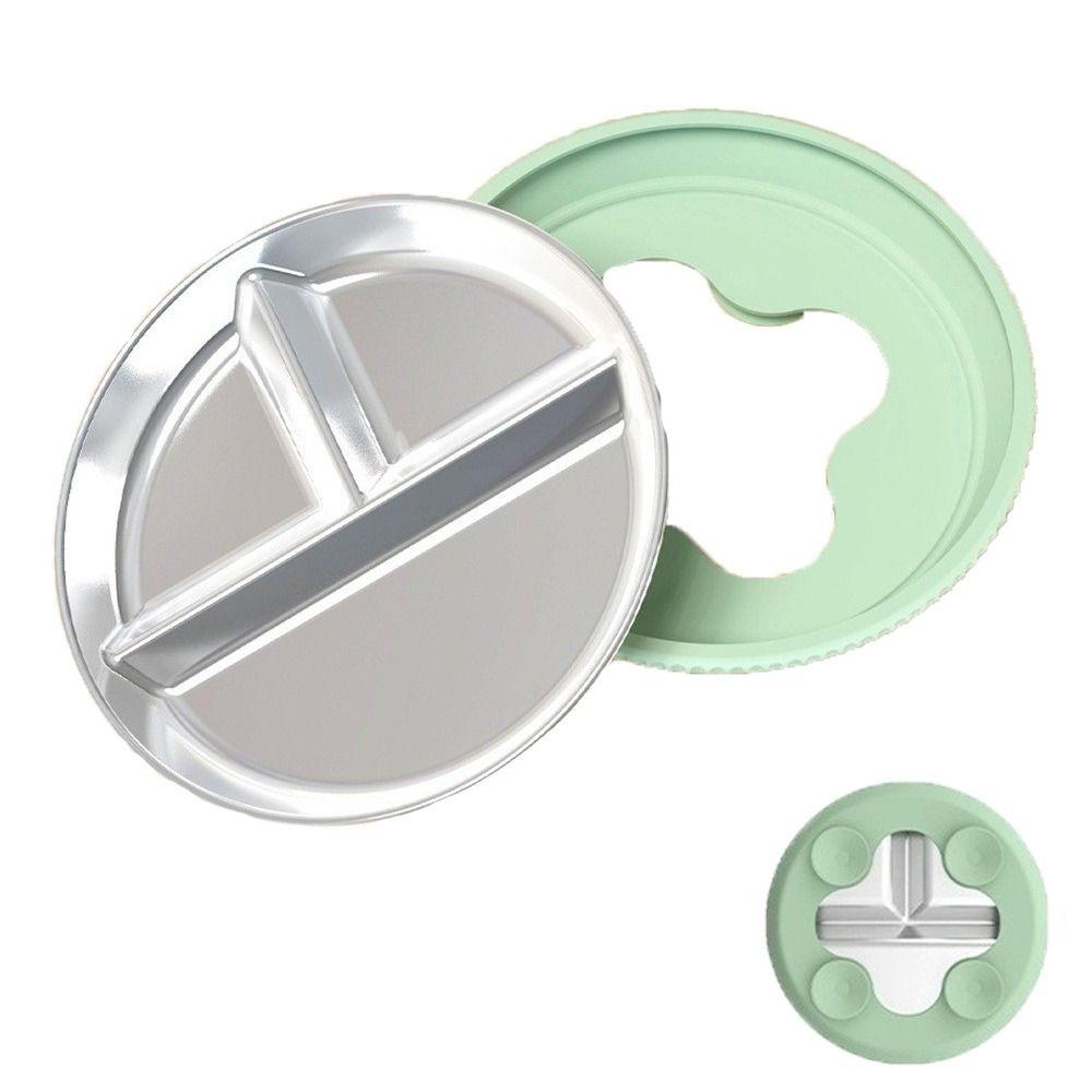 Detachable Baby Sucker Dining Plate 304 Stainless Steel Kids Feeding Bowls For Toddlers