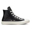 Converse Chuck Taylor All Star Кожаные Удобные Дышащие Нескользящие Прочные Высокие Кеды для Скейтбординга Женские Кроссовки Черные A04264C
